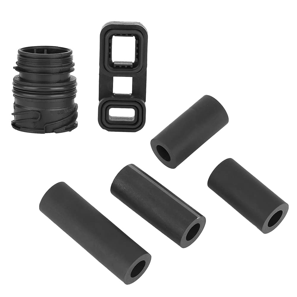 TBEST Kit de 6pcs de Funda de Cuerpo de Válvula de Batería, Conector, Bloque de Goma, Tapón de Tubo de Aceite