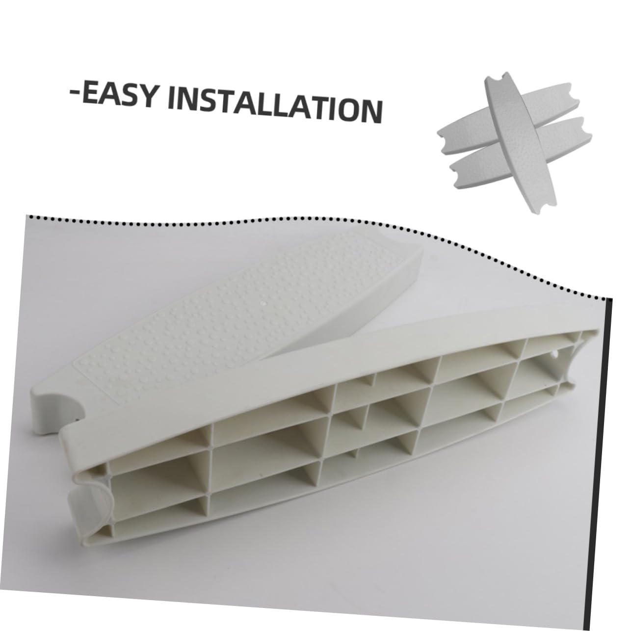 Marche Stable Antidérapante Piscine Abs de Lot Blanche de 3 Set