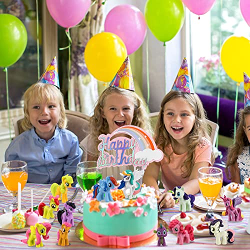 OSDUE 13 stuks taartfiguren, kinderverjaardag, minifiguren, taartdecoratie, cupcake-figuren, speelgoed, cartoon… - Image 8