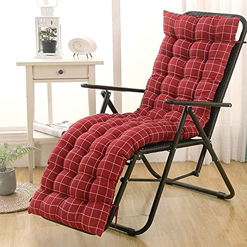 Lcyz Garden Recliner Lattice Chair Cushions,Thick Replacement Sun Lounger Cushion Pads With Anti Slip Hood Patio Relaxer Chair Sofa Seat Cover #TOP3