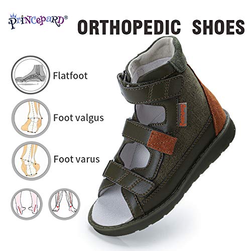 princepard Children High-top Orthopedic Sandals Summer Ankle Support Corrective Shoes Babies First Walking Shoes4