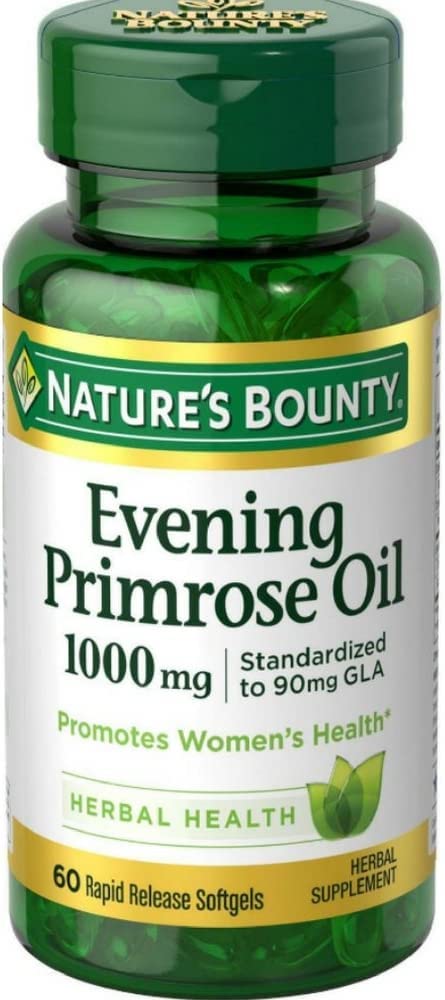 Nature's Bounty Evening Primrose Oil 1000 mg Softgels 60 ea (Pack of 2)