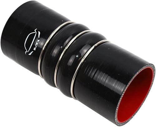Miniatura 6 de Kit de funda de manguera intercooler de silicona resistente, 4 capas reforzadas de alta temperatura, cargador de identificación de 3 pulgadas,