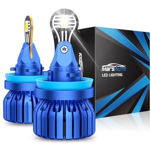 Image of Marsauto H11 Fog Light, H11 Fog Bulbs with Cooling Fan, 360-degree Illumination, Non-polarity, Quick Installation, Pack of 2