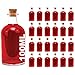 casavetro 12, 24 x 100 ml Apotheker Leere Saft Glasflaschen mit Korkstopfen Weinflasche Schnapsflasche Essig Öl Glasflaschen 0,1 Liter l (24 x 100 ml)