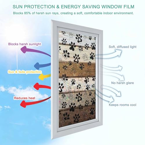 Vinilo decorativo para ventana con efecto arcoíris 17.7x78.7 in miniatura 7