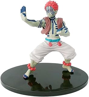HenTuha Demon Slayer Anime Figure Statue Akaza Action Figure Kimetsu no Yaiba Cartoon PVC Statue Doll Figurine Japanese Anime Collection Model