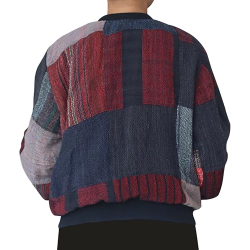 RaanPahMuang Childrens Hand-Loomed Thick Natural Cotton Jacket Front Pockets Boys Girls Lined Sweater2