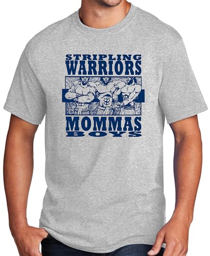 Stripling Warriors Mommas Boys, Port & Co™ Core Cotton Tee, Ash Tee, Men's Sizing.