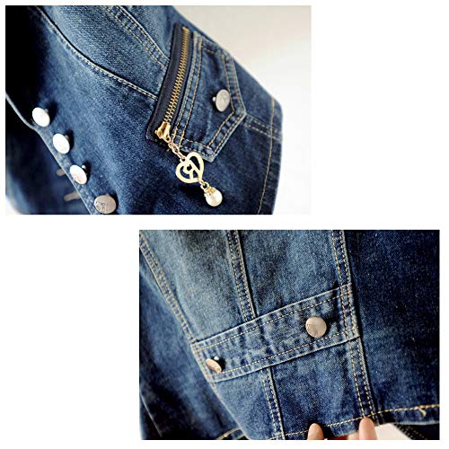 Women's Suit Denim Vest Sleeveless Cowboy Waistcoat Jacket Top Slim Fit Plus Size4