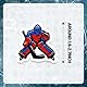 Lcnjscgo 200 Stück Eishockey-Aufkleber, Hockey-Partygeschenke, Geburtstagsdekorationen, Geschenke, wasserdichte Vinyl-Sportaufkleber für Kinder, Wasserflasche, Laptop, Merhfarbig