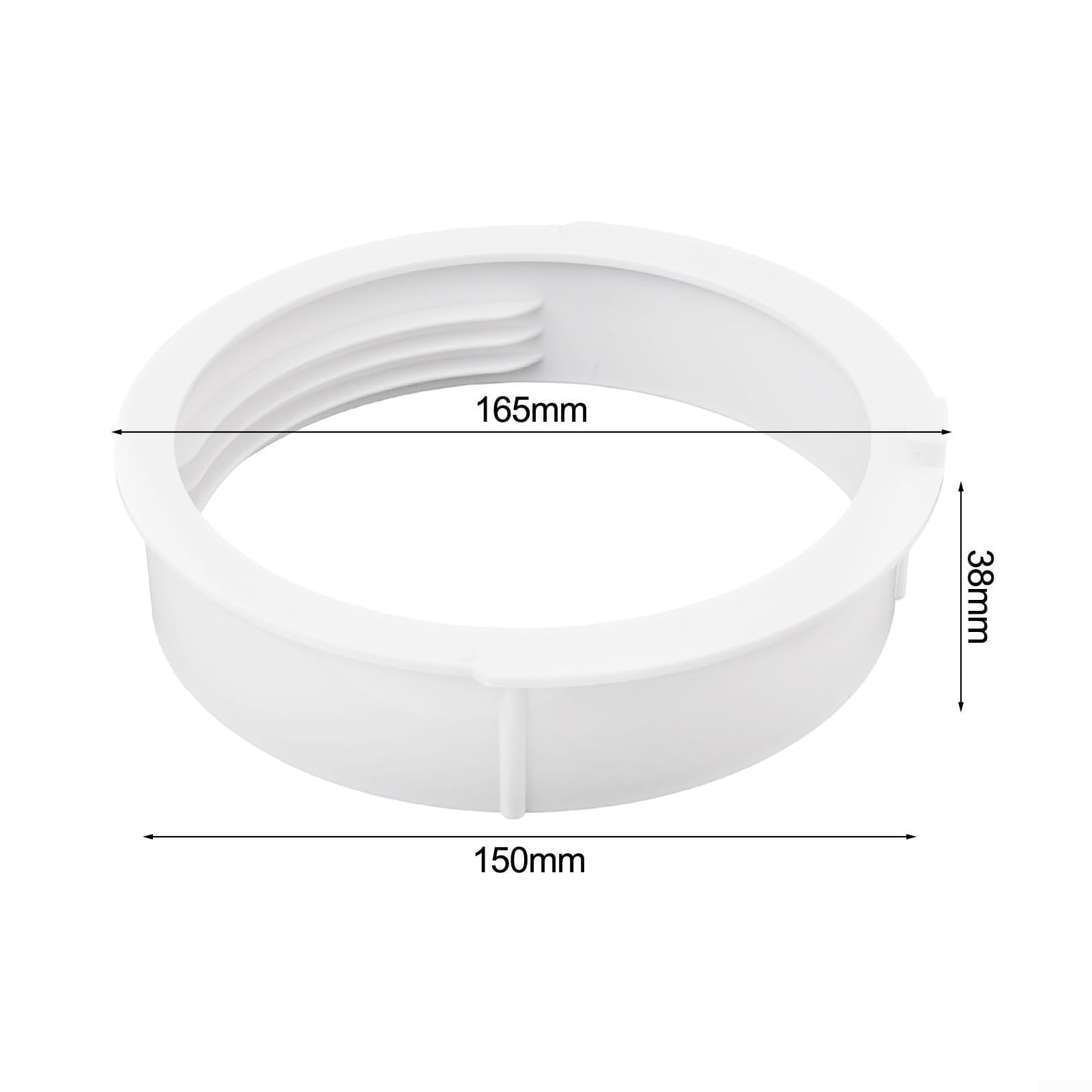 Abluftschlauchanschluss, Rohrschnittstelle für tragbare Klimaanlagen, passend für Abluftkanäle mit 15 cm Durchmesser, geeignet für mobile AC-Einheiten (KY-35, 15 cm)