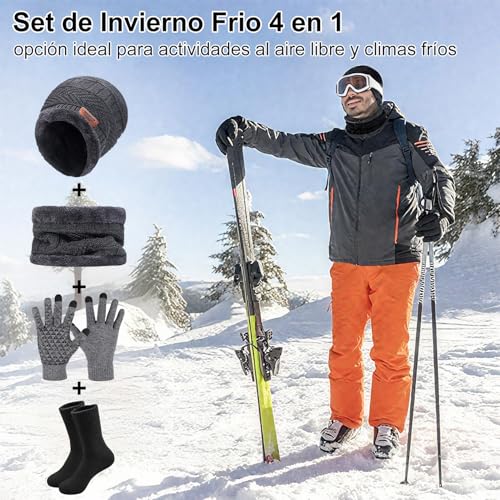 La Mejor Selección de Set de bufanda, gorro y guantes para Hombre favoritos de las personas. 23 Imagen adicional
