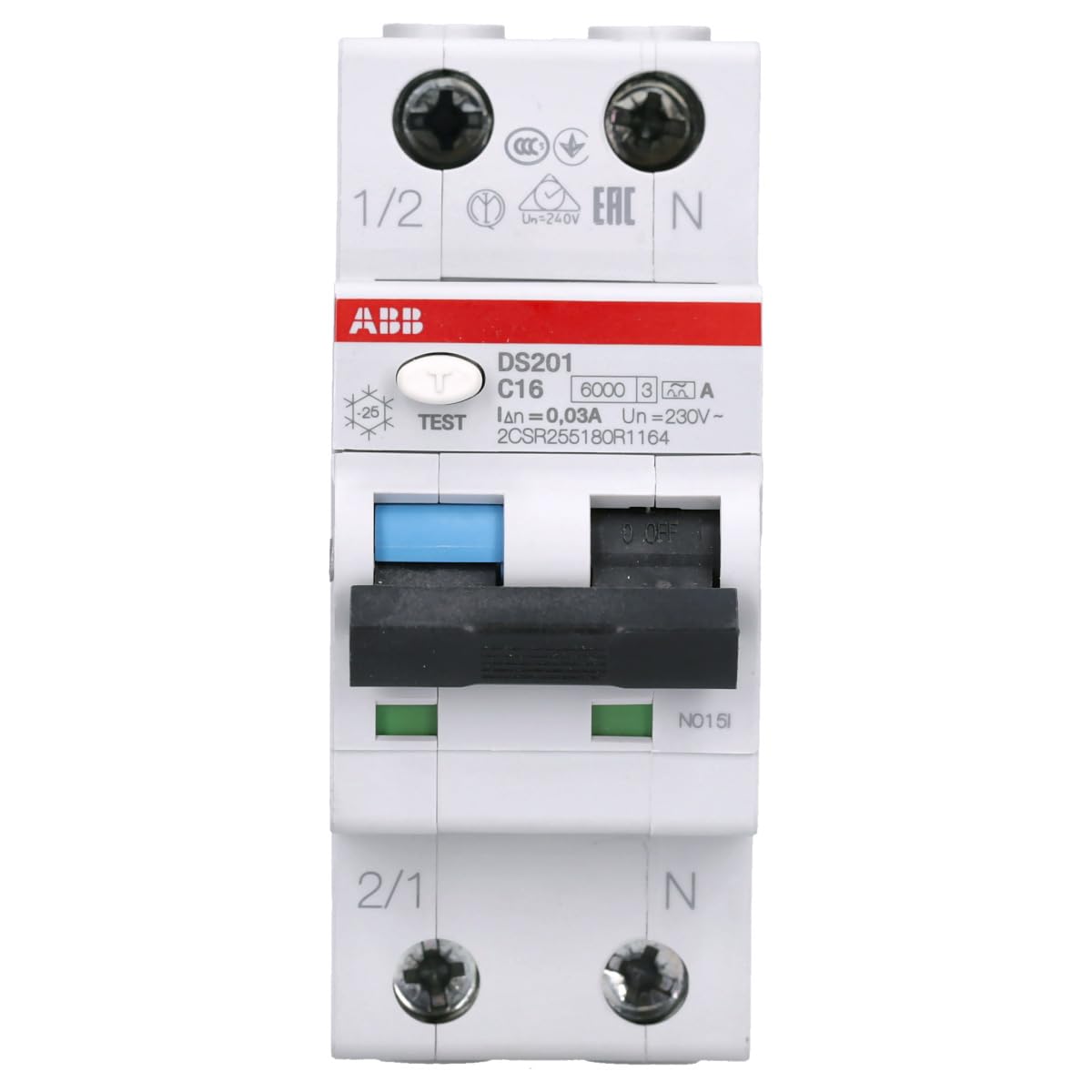 Interruttore interruttore interruttore DS201 C16 A30 - RCBO (riferimento: 2CSR255180R1164)