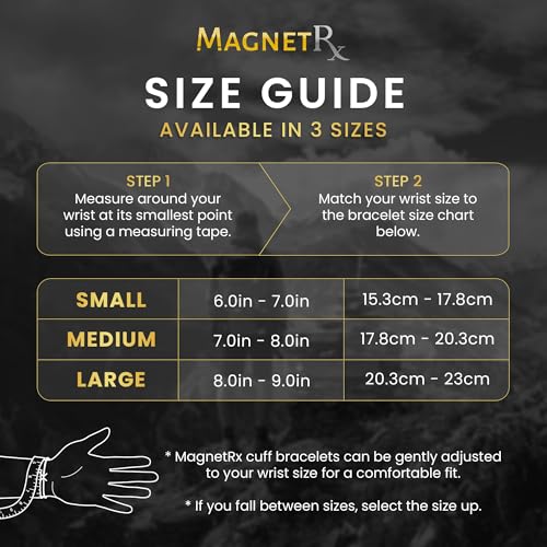 Magnetrx MSC01-BB ® Magnetic Bracelets For Men - Elegant Bangle, Golf/Tennis Elbow & Balance - Men’S Cuff Magnetic Bracelet thumb #3