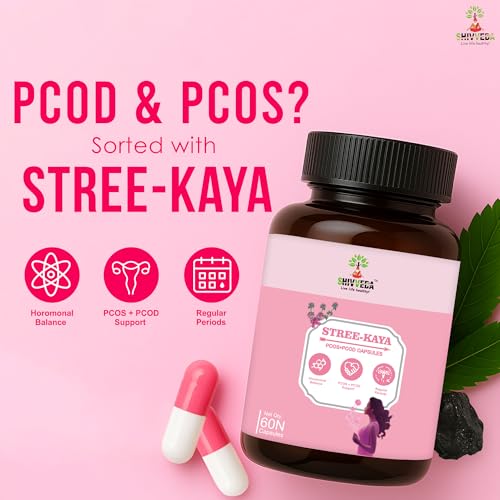Image of Shivveda Stree-Kaya PCOS+PCOD Supplement, Hormonal Balance Support 60 capsuls