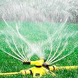 Sprinklers for Yard, Garden Sprinkler, Adjustable 360 Automatic Degree Rotation Lawn Sprinkler, Larg