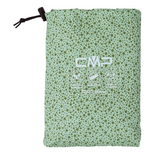 CMP Unisex Kinder Giacca Da Pioggia Bambini Con Cappuccio Fisso Regenjacke, Jade, 140 EU