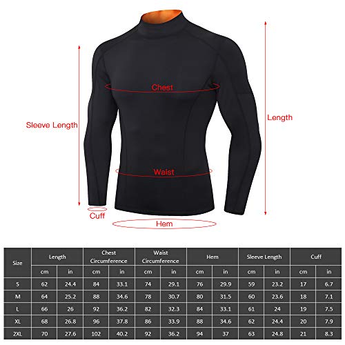 Ajcoflt Camiseta masculina de manga comprida de compressão de secagem rápida Camiseta esportiva elás