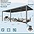 YOLENY Louvered Pergola 10x20, Wall-Mounted Aluminum Pergola with Adjustable Waterproof Roof, Outdoor Hard Top Lean-to Pergola for Backyard, Garden, Lawn, Dark Grey