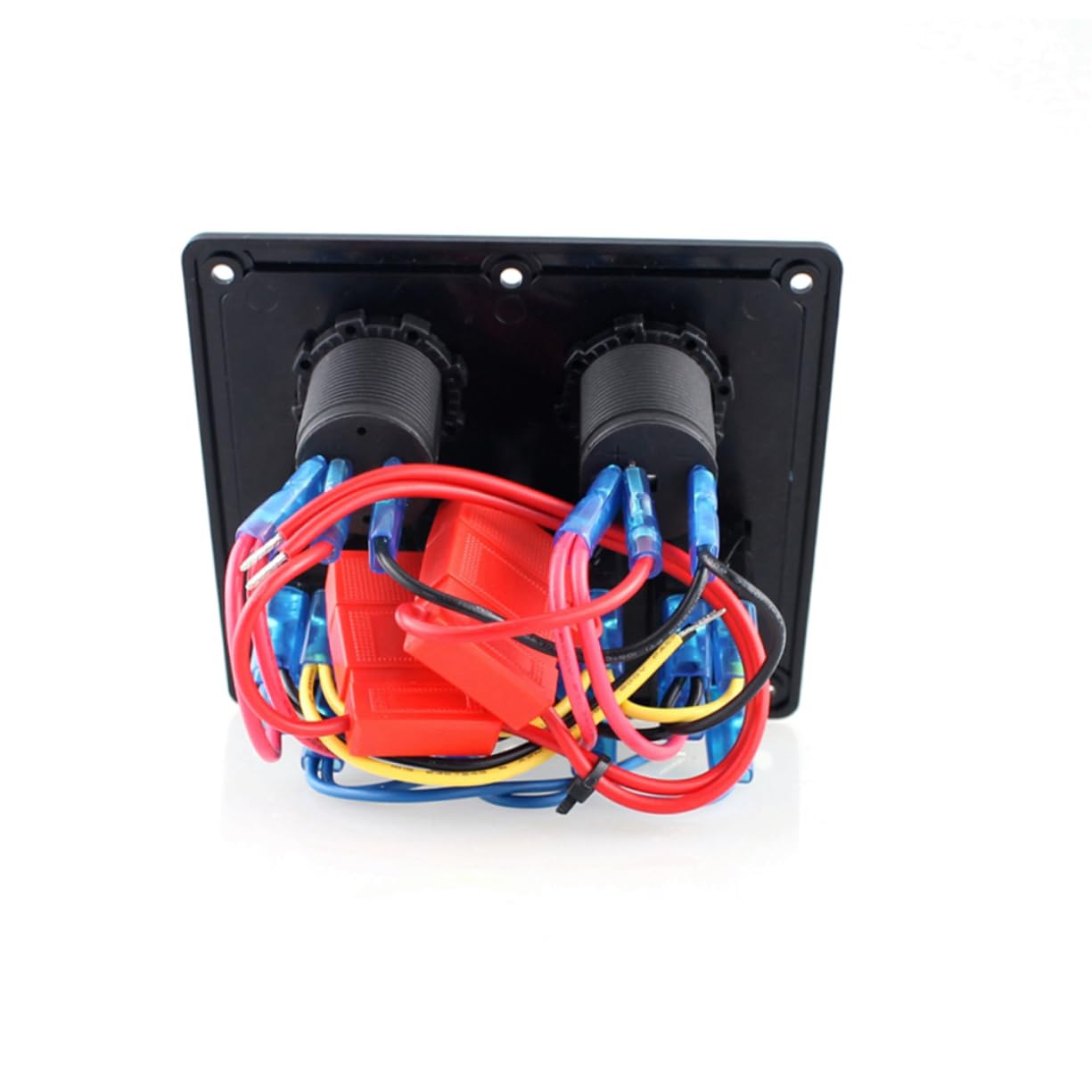 ABOOFAN Circuit Breaker Rocker Switch Blue Backlit Power Socket with 12v-24v Abs Plastic