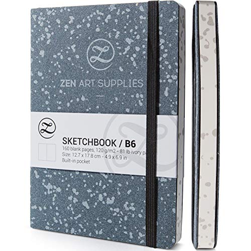 ZenART Sketchbook, Cuaderno de Dibujo para Artistas - 160 Páginas de 120 g Sin Ácidos, Color...