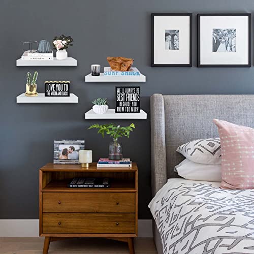 image for QEEIG Floating Shelves for Wall Bathroom Shelf Bedroom Kitchen Living 