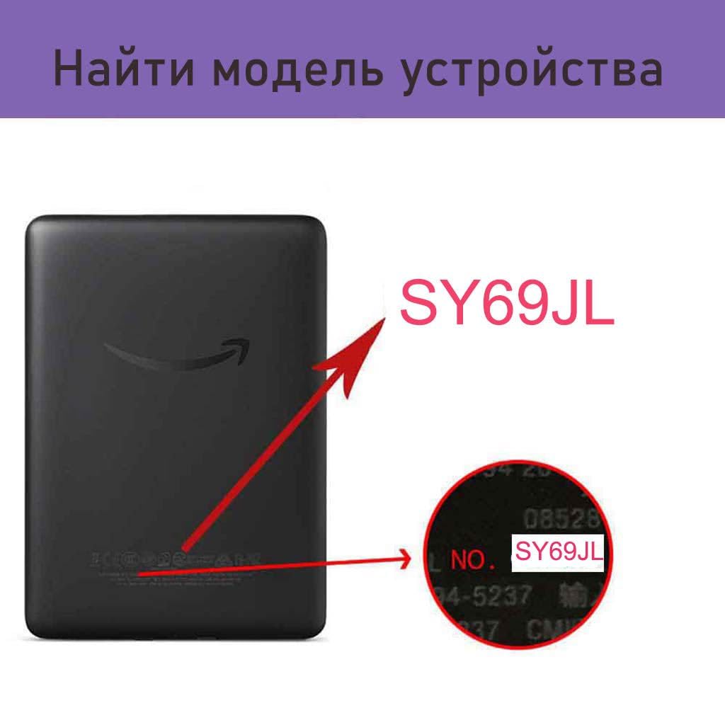 Case for Kindle 6" 8th 2016 Release,Light Weight Slim Shockproof Magnetic Stand Leather Cover Case for Amazon Kindle E-Reader 6",8th Generation 2016 Release Model:SY69JL (brown) — view 3