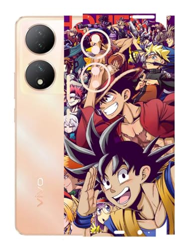 Image of AtOdds - VIVO Y100A Mobile Back Skin Sticker - Lamination - Rear Screen Guard Protector Film Wrap (Coverage - Back+Camera+Sides) (Design - Anime 5)
