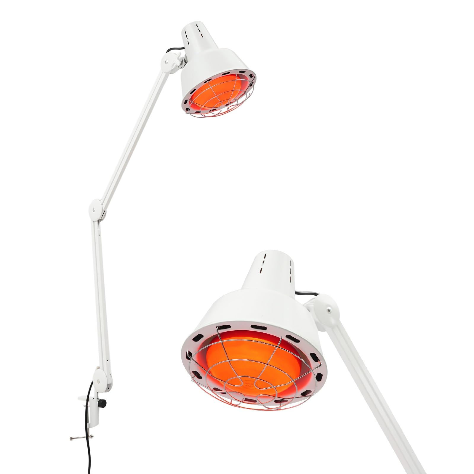 275W Infrarotlampe Rotlicht Wärmelampe Klemme Hitze Therapie Wärmelampe Physiotherapie Schmerzlinderung E27 für Behandlung