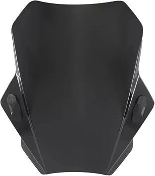Windscreen Sun Visor Fairing for Pulsar for NS200 for N-S200 for NS-200 for NS 200 Double Bubble Windscreen Visor Motorcycle DeflectorBlack Normal