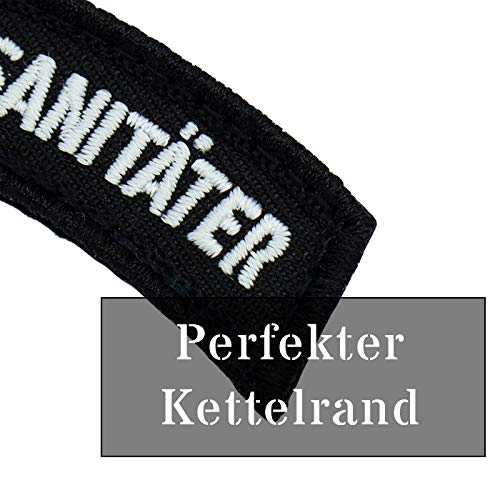 The Beard Is Strong PVC Morale Patch - 3x3 Inch Funny Military & Tactical Gear Accessory