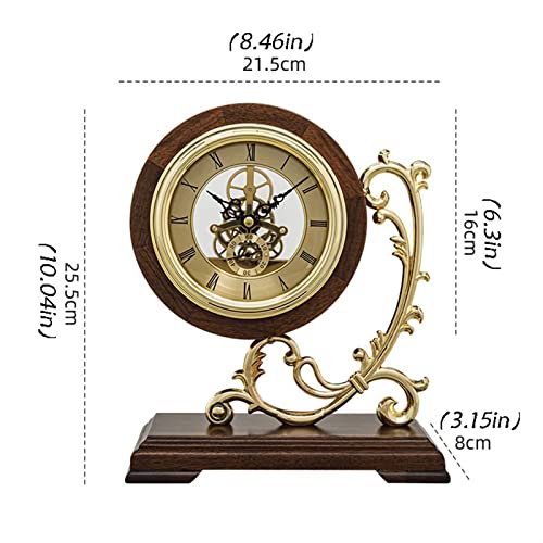 Reloj de madera de diseño exquisito para decorar salones elegantes 3