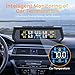 EKNBKE 2025 RV Tire Pressure Monitoring System,0-87 PSI Tire Pressure Monitor System with Solar Charge,TPMS with 4 Sensors&6 Alarm Modes, Color LCD&Car Temperature Display for RV Trailer-4 Sensor