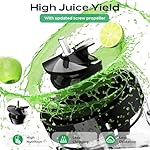 Bear Masticating Juicer Machine | Slow Cold Press Juicer with 4.1in Large Feeding Chute for Whole Fruits, Vegetables | Reversible Auger Easy to Clean - Image 3