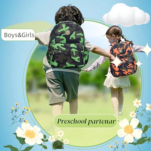Image of Adanina Camouflage Kids School Backpack Primary Schoolbag Bookbag for Girls Boys