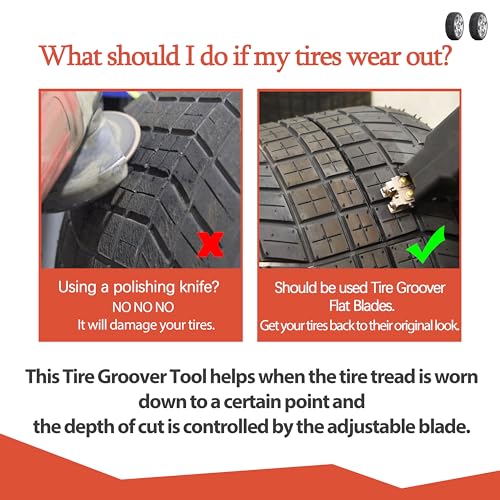 Image of Tire Groover Blade Tire Groover Regroover #5 9 /32 inch Square Standard Duty Blade New Upgrades 2024 (Set of 18)
