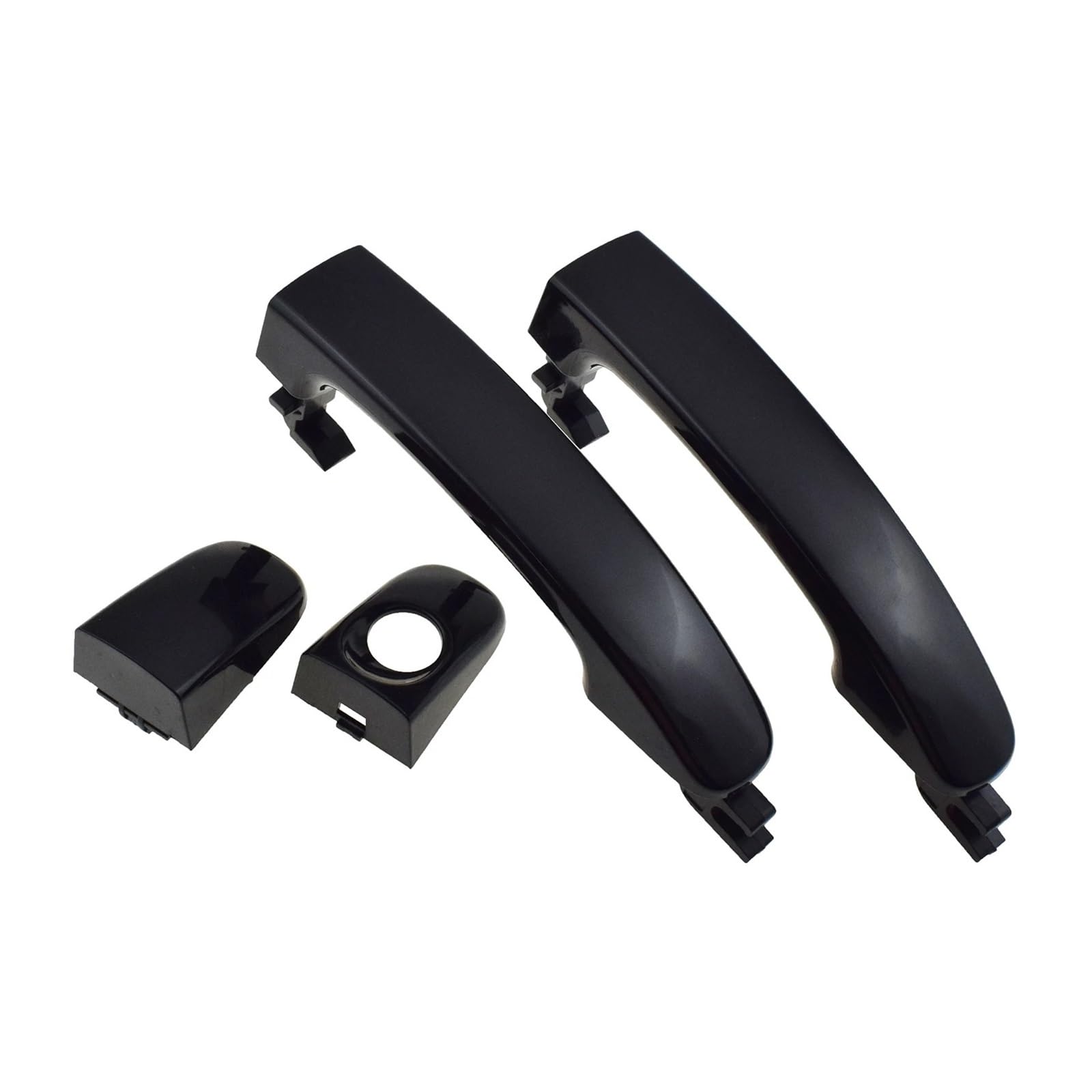 TNTGEBFVBG Universal Car Exterior Door Handle for Ranger Everest T6 T7 2012-2020 AB3921218A14AC Black Exterior Door Handle Front/Rear Left/Right Side(Front Left and Right)