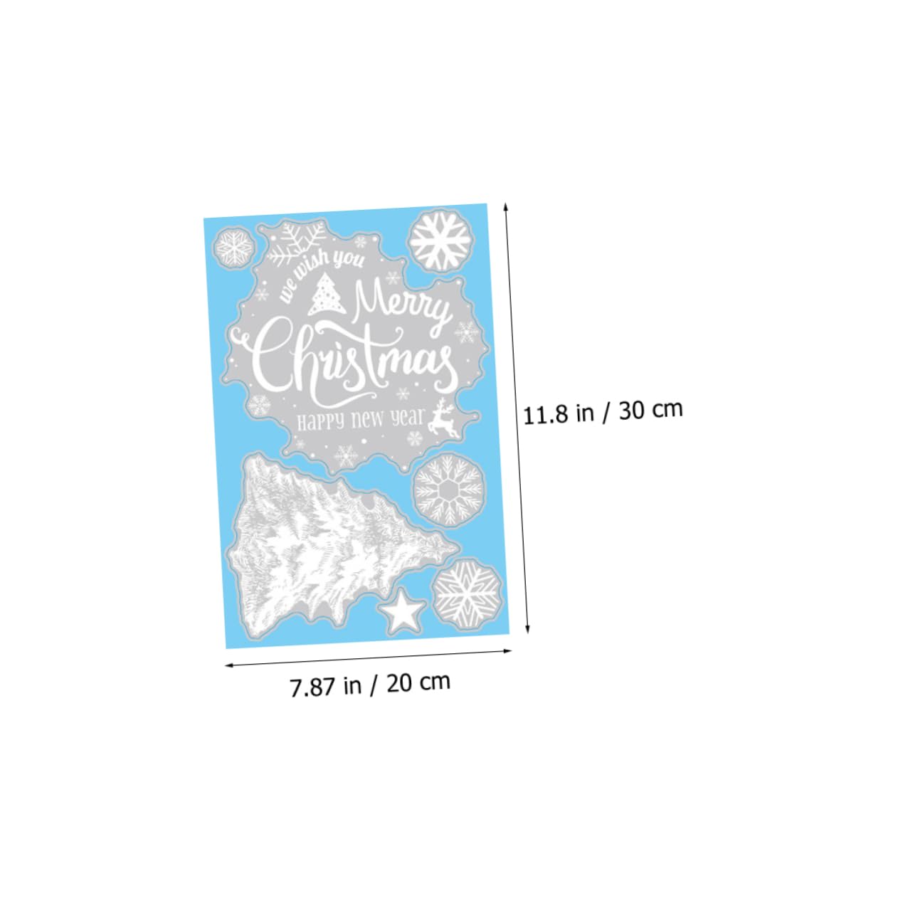 5 Juegos Pegatinas Navideñas La Ventana Del Muñeco De Nieve Se Aferra Decoraciones De Pared De Navidad Neón Christmas Tree Xmas Tree Ventana De Navidad Se Aferra 9 Hojas * 5 Cabilock