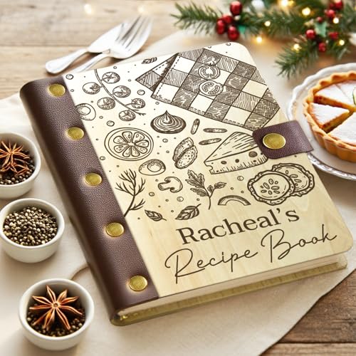 ubjva Personalized Recipe Book Binder Custom...