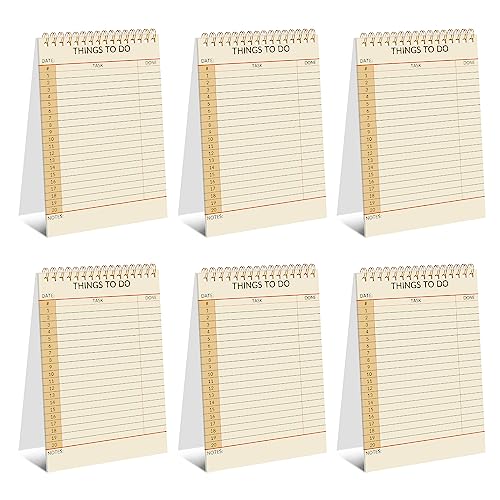 Amazon.co.jp: BESARME 6パック Things to Doメモ帳 5.8 x 8.2インチ