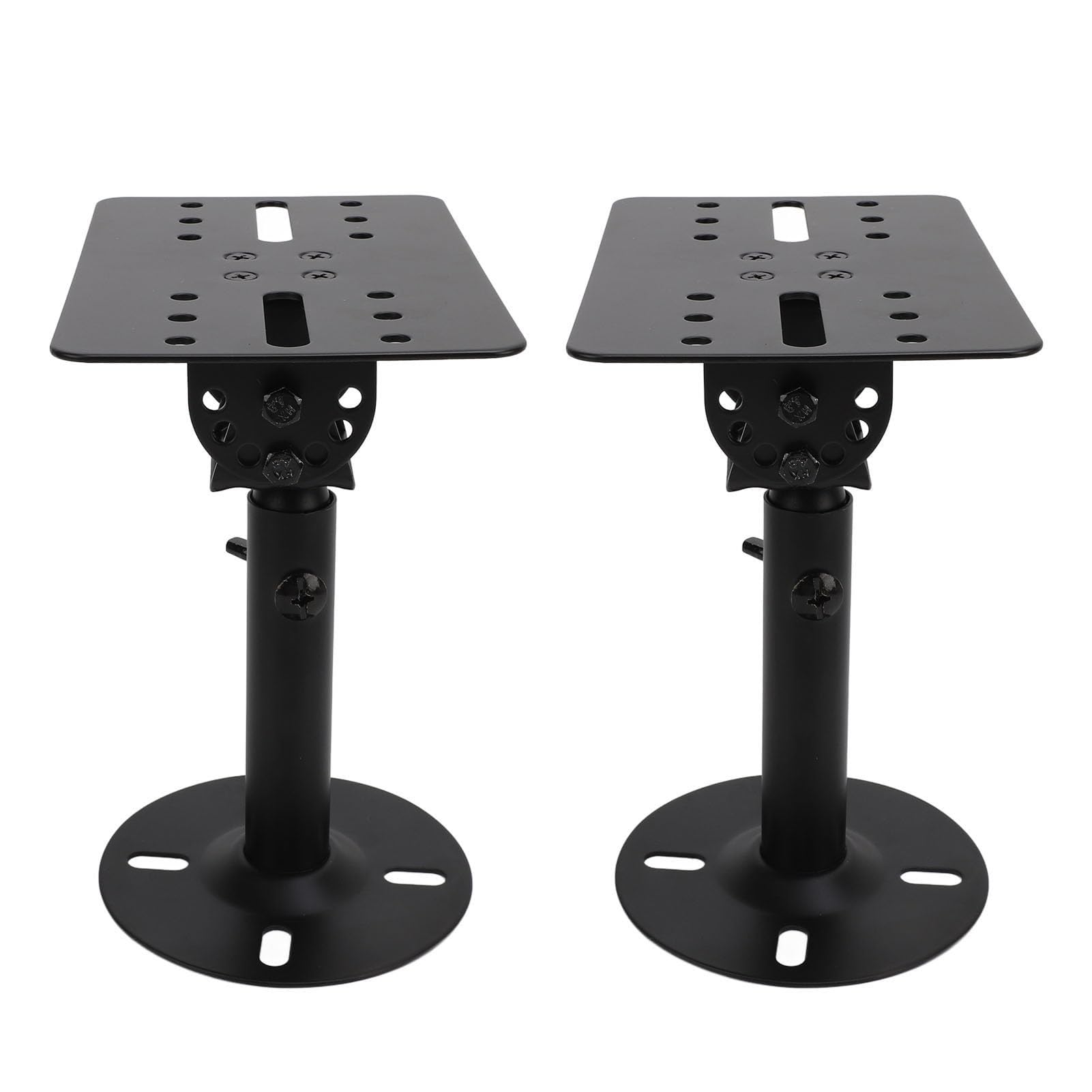 GUODDM Speaker Wall Mount Bracket, Swivel Adjustable Speaker Holder For Home Theater, Extended Telescopic Rocker, Holds Up To 88Lbs, Hanging/Suspending
