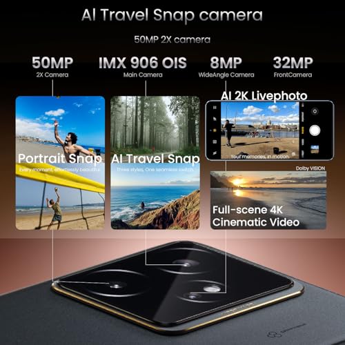 Image of realme GT 7 5G Smartphone 12+256GB Black, 6.78 inch Screen, 120HZ Curved Vision Display, 7000mAh Battery, 120W Ultra Charge, 140MP AI Cameras, Dimensity 9400e Flagship chip, IP69