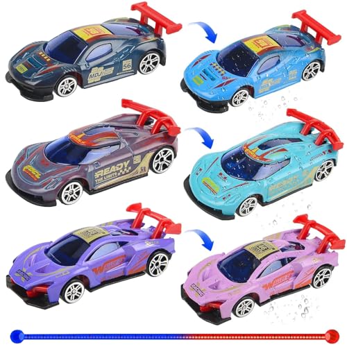 3 Stück Auto Spielzeug,Farbwechselnde Autos Spielzeugautos,Mini Racers Spielzeugauto Set, Kids Lightning Hot Wheels Autos, Geschenk für Kinder ab 3 Jahren Jungen und Mädchen (B)