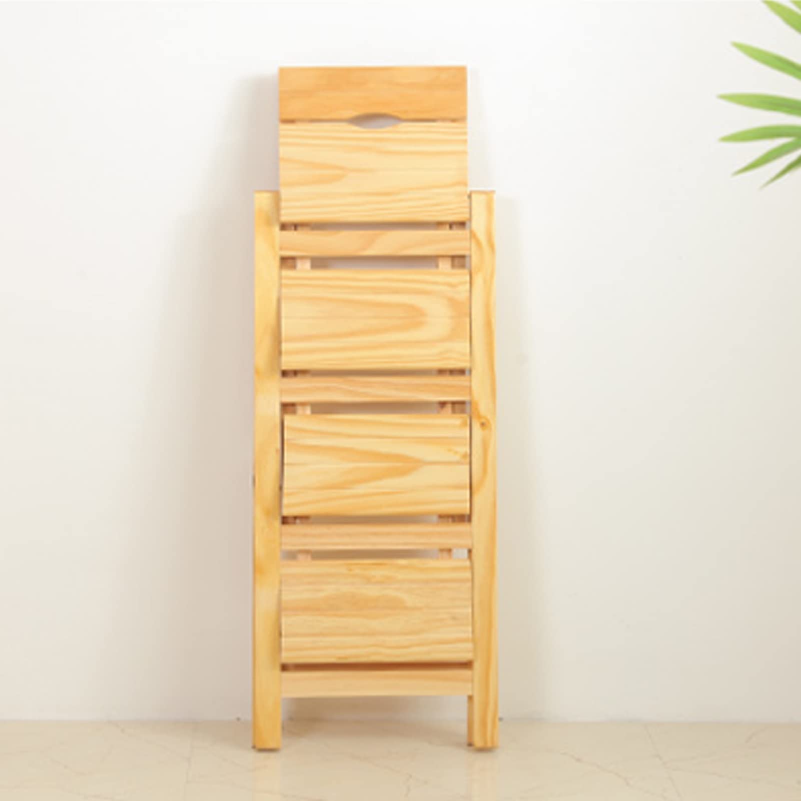 Escabeau de cuisine en bois à 4 marches qui se transforme en porte-fleurs