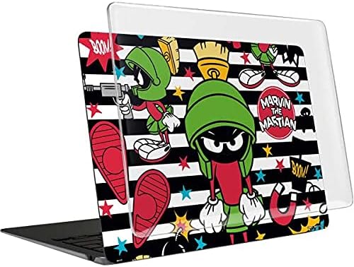Skinit Case + Skin Compatible with MacBook Air 13in M1 (2021) - Officially Licensed Warner Bros Marvin The Martian Striped Patches Design