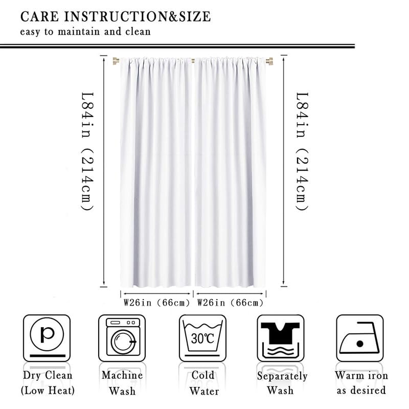 Vintage Girls Rainbow Blackout Curtains for Living Room,Rustic Cartoon Autumn Forest Rainbow Floral Leaves Moon Butterfly Rod Pocket Thermal Insulated Room Darkening Curtains 2 Panels 84L x 26W