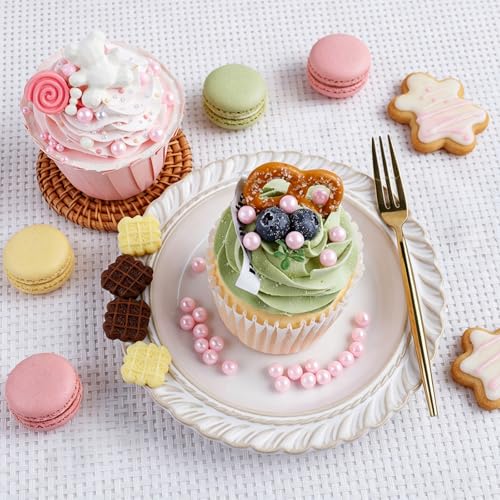 Image of Sprinkles for Cake Decorating, 7.8oz Light Pink Pearl Sprinkles 2 /4 /7 /10mm Mix for Valentine's Cake Cupcake Cookie Baking Ice Cream Toppings