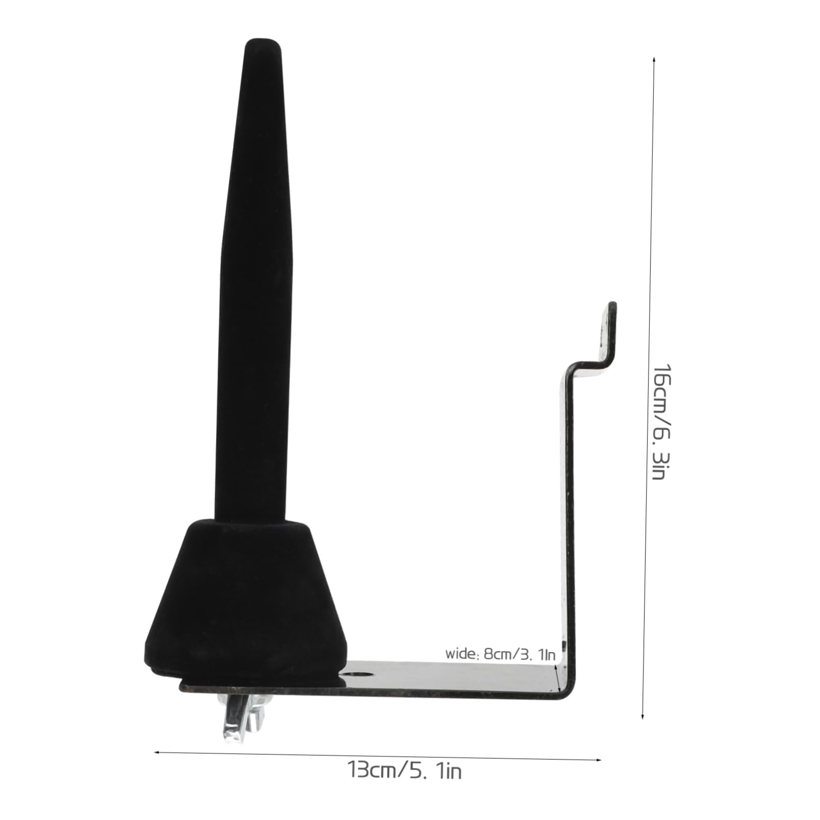 HANABASS Wall Mounted Saxophone Hanger and Flute Stand Compact Dual Use Saxophone Holder for Clarinet and Flute Easy Installation Musical Instrument Wall Mount Space Saving Design