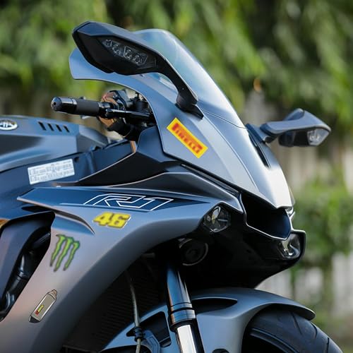 Image of Motorcycle & Bike Stickers Pack | 74 PCS Waterproof Vinyl Biker Decals for Helmet, Tank, Visor, Scrapbooking & Bike Accessories